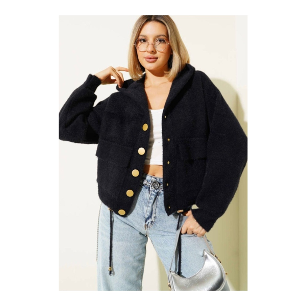 Anorag Doku Kapşonlu Hırka