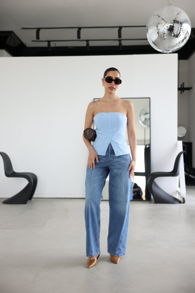 Octagon Jean Taşlamalı Bagg