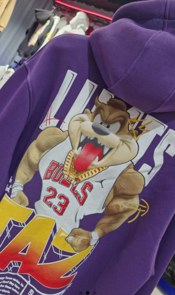 Sweat Tazmania Bulls Fermuarlı Mor
