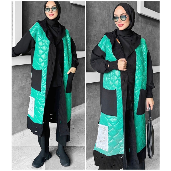 Hırka Tasarım Uzun Garnili